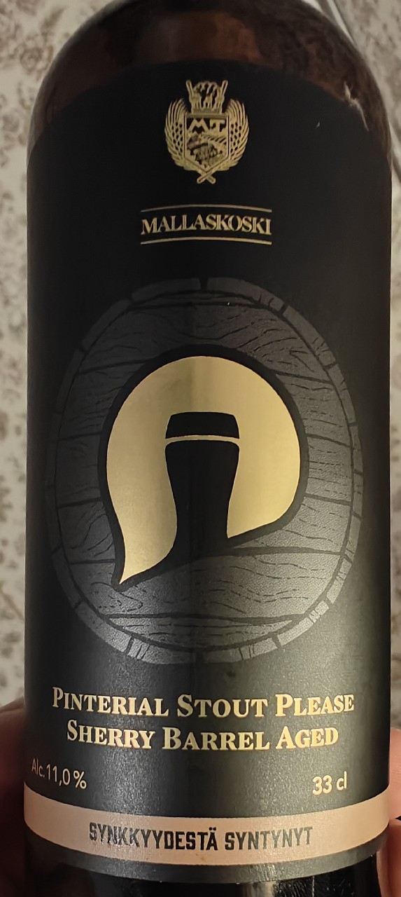 Pinterial Stout Please Sherry Barrel Aged, Finland