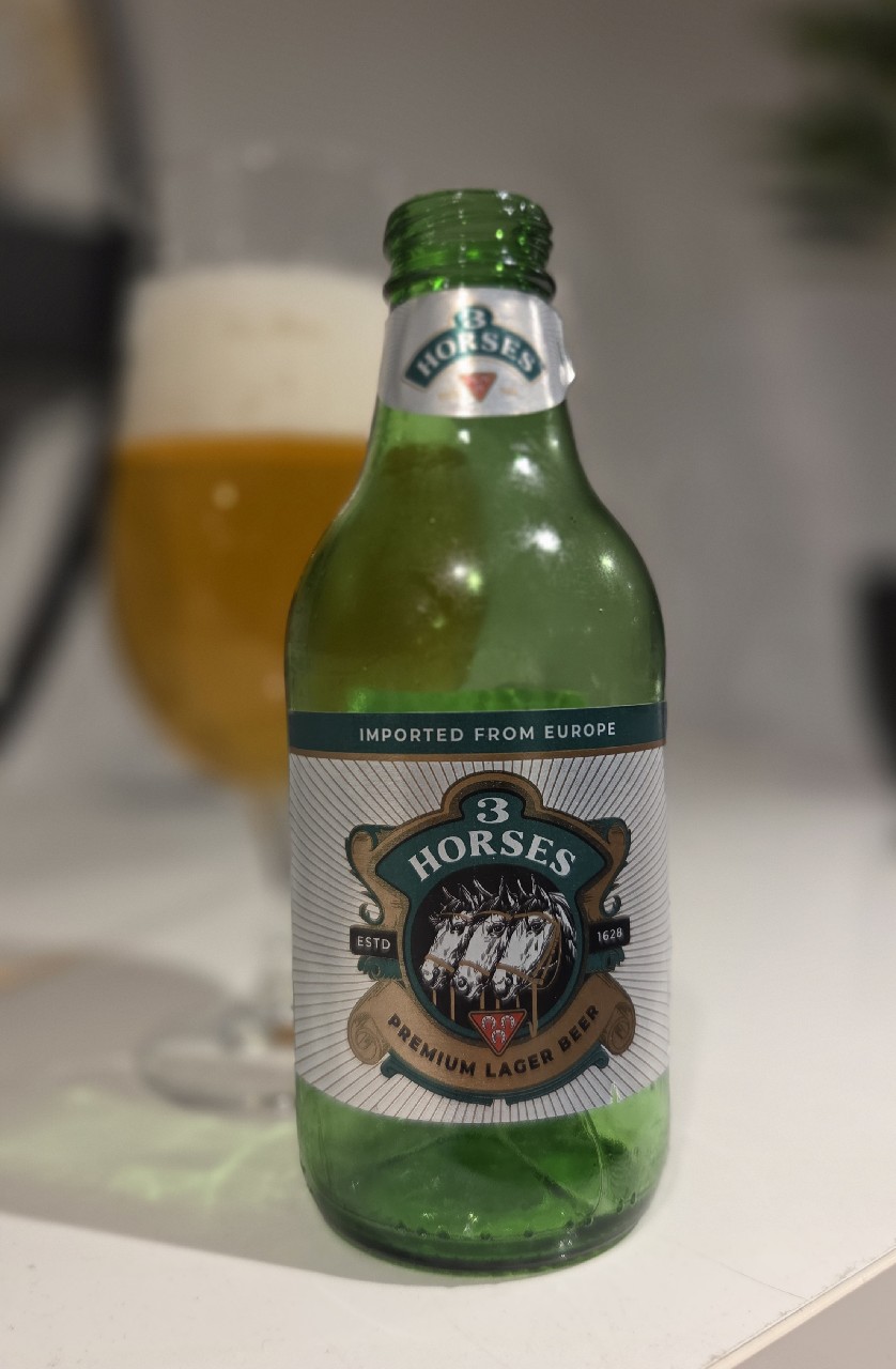 3 Horses Imported Lager Beer, United Dutch Breweries