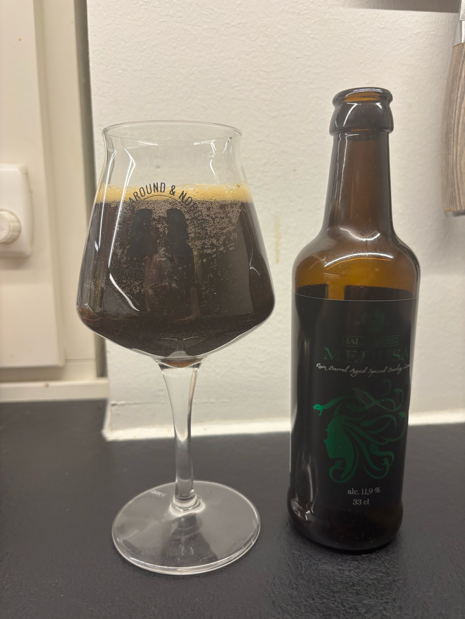 Medusa Rum Barrel Aged Spiced Barley Wine, Mallaskosken Panimo