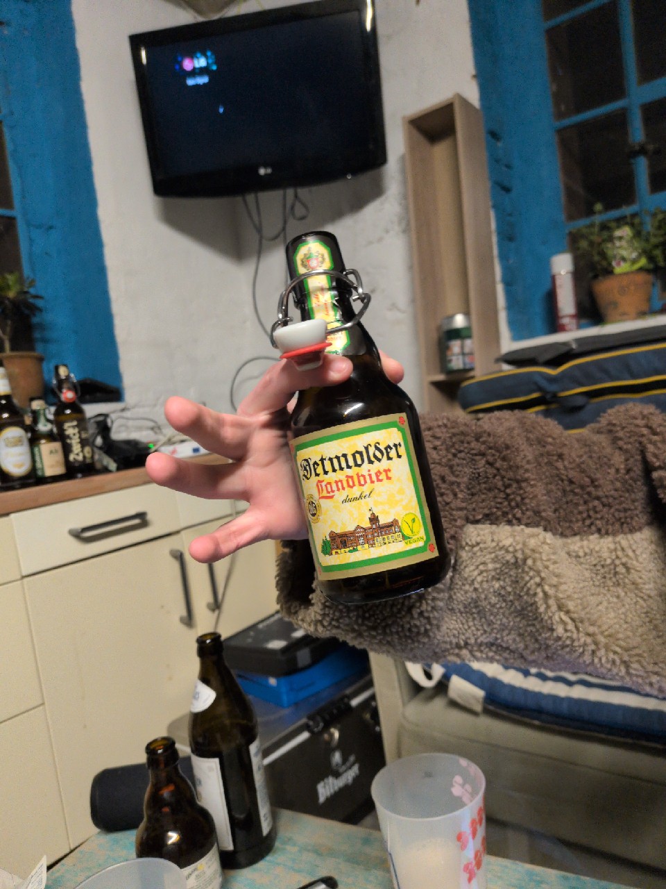 Detmolder Landbier dunkel, Privat-Brauerei Strate Detmold