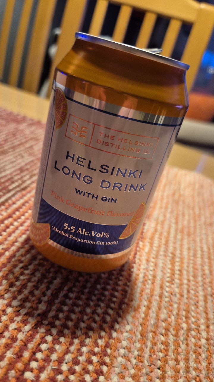 Helsinki Long Drink: Gin & Pink Grapefruit, The Helsinki Distilling Co. (Olvi)