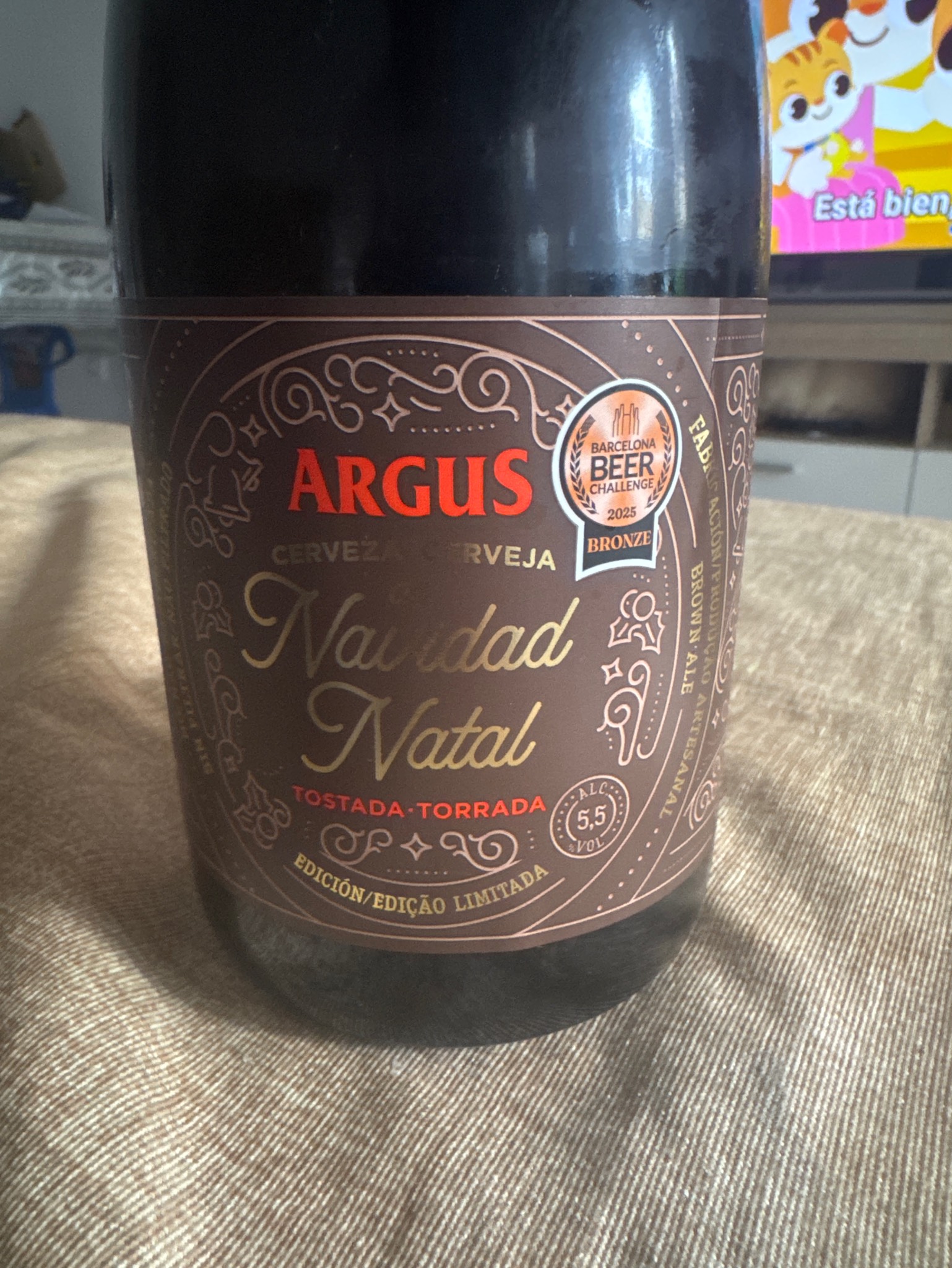Argus Cerveza de Navidad Tostada, Spain