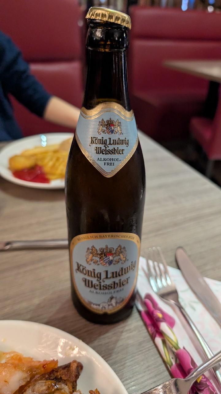 König Ludwig Weissbier Alkoholfrei, König Ludwig Schlossbrauerei Kaltenberg (Warsteiner)