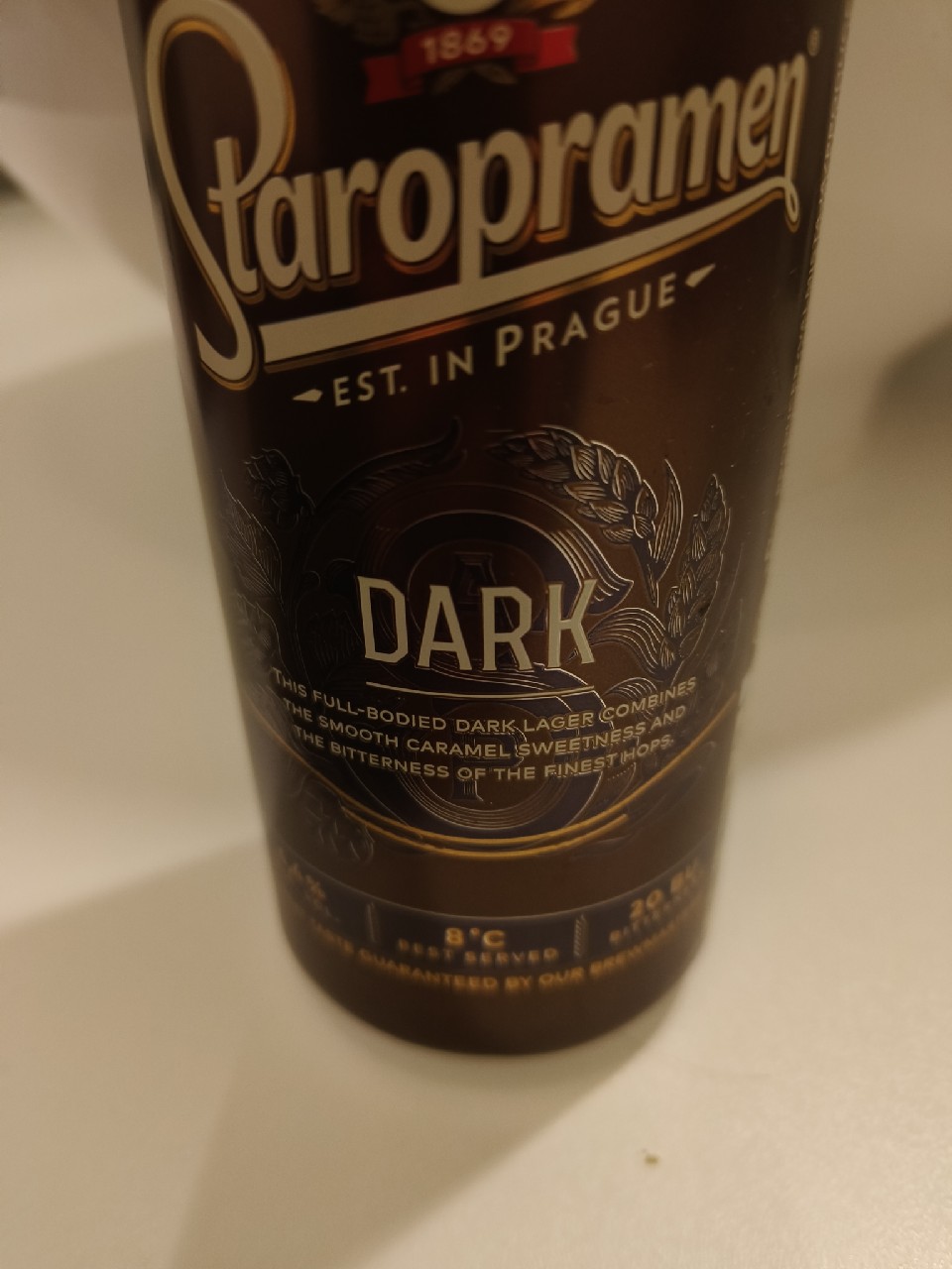Staropramen Černý / Dark, Czech Republic