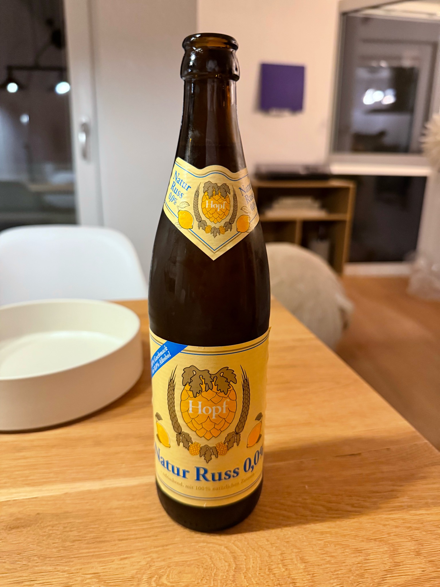 Hopf Natur Russ 0,0, Weissbierbrauerei Hopf