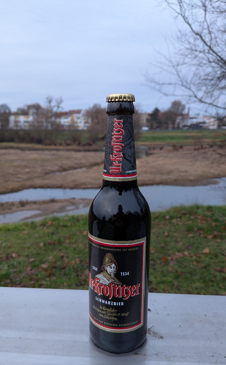 Ur-Krostitzer Schwarzbier / Schwarzes, Krostitzer Brauerei (Oetker Group)