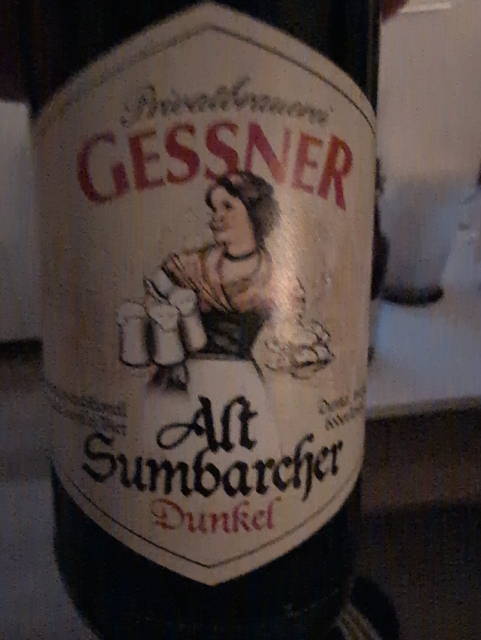 Alt Sumbarcher Dunkel, Privatbrauerei Gessner