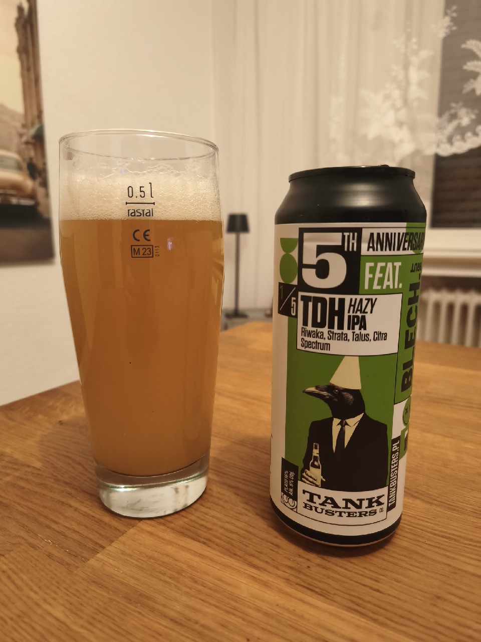 5th anniversary 1/5 blech tdh hazy ipa, TankBusters.Co