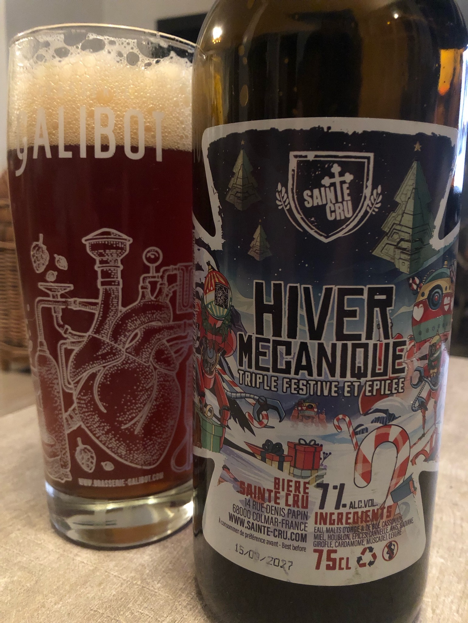 Hiver Mécanique, Brasserie Sainte Cru