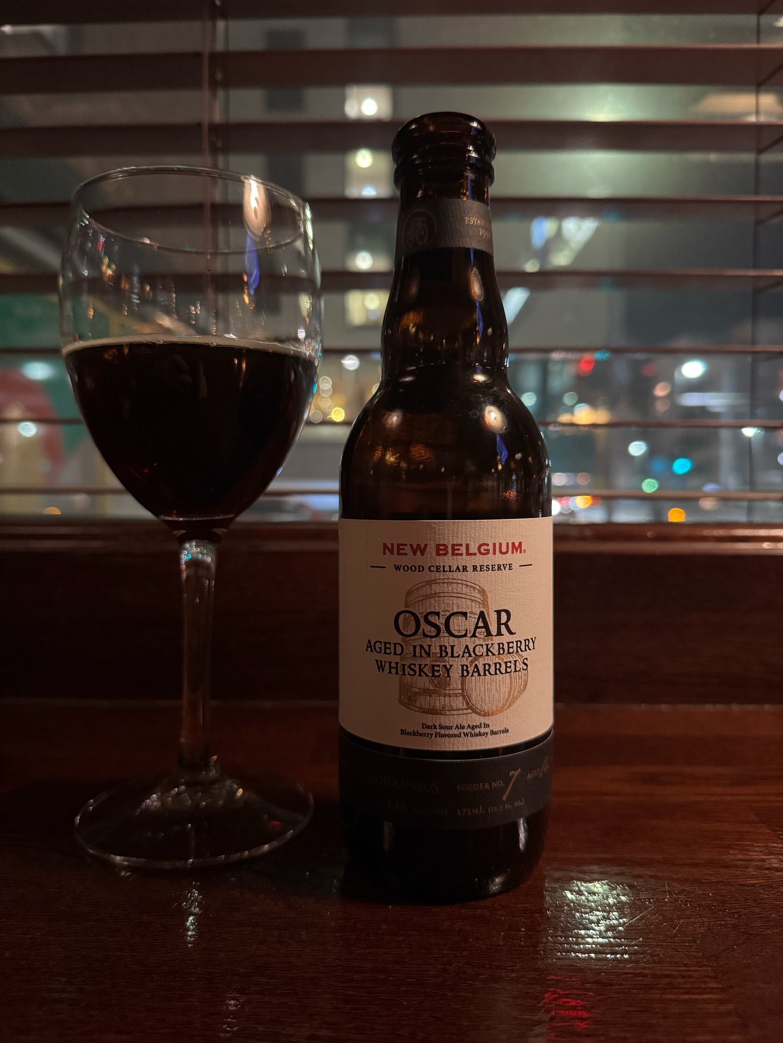 Oscar Aged In Blackberry Whiskey Barrels, New Belgium Brewing Company
