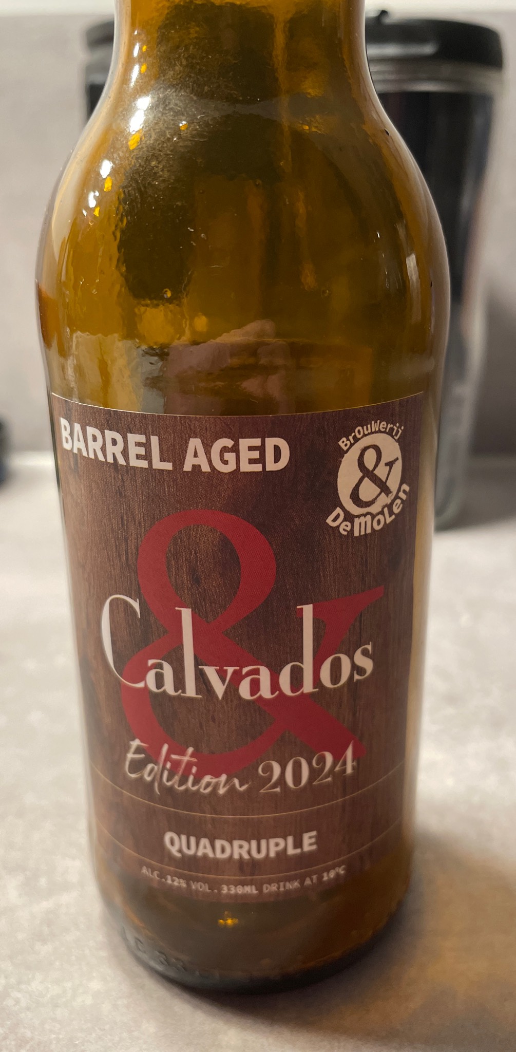 Barrel aged & calvados quadruple edition 2024, Brouwerij de Molen