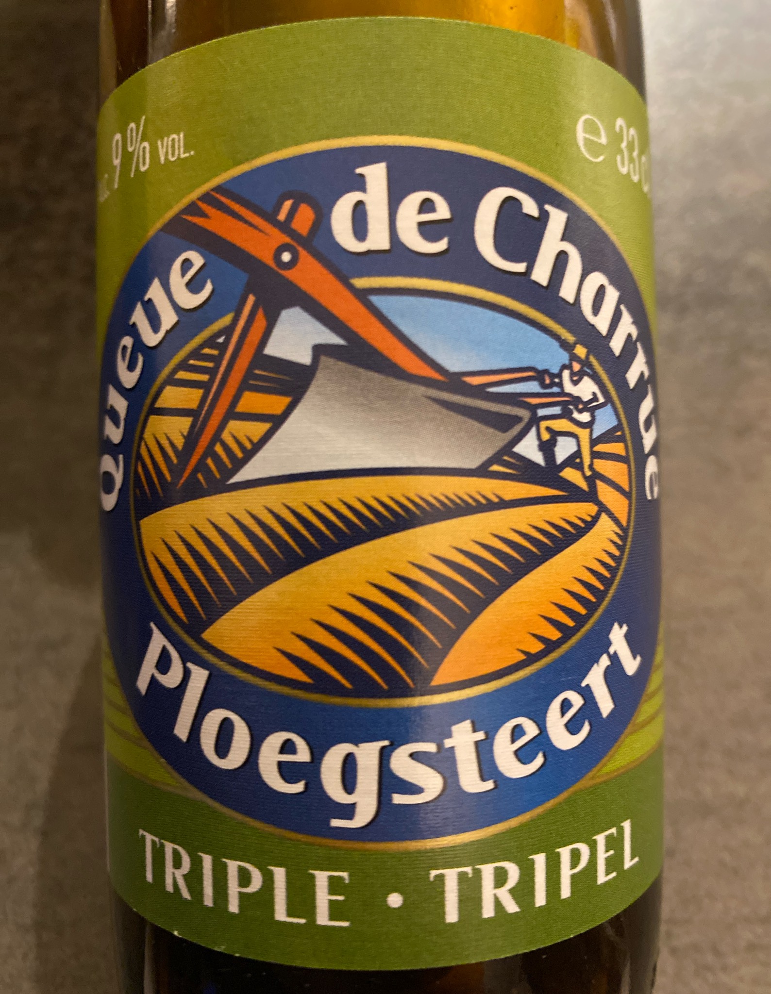 Queue de Charrue Triple / Ploegsteert Tripel, Brouwerij Vanuxeem
