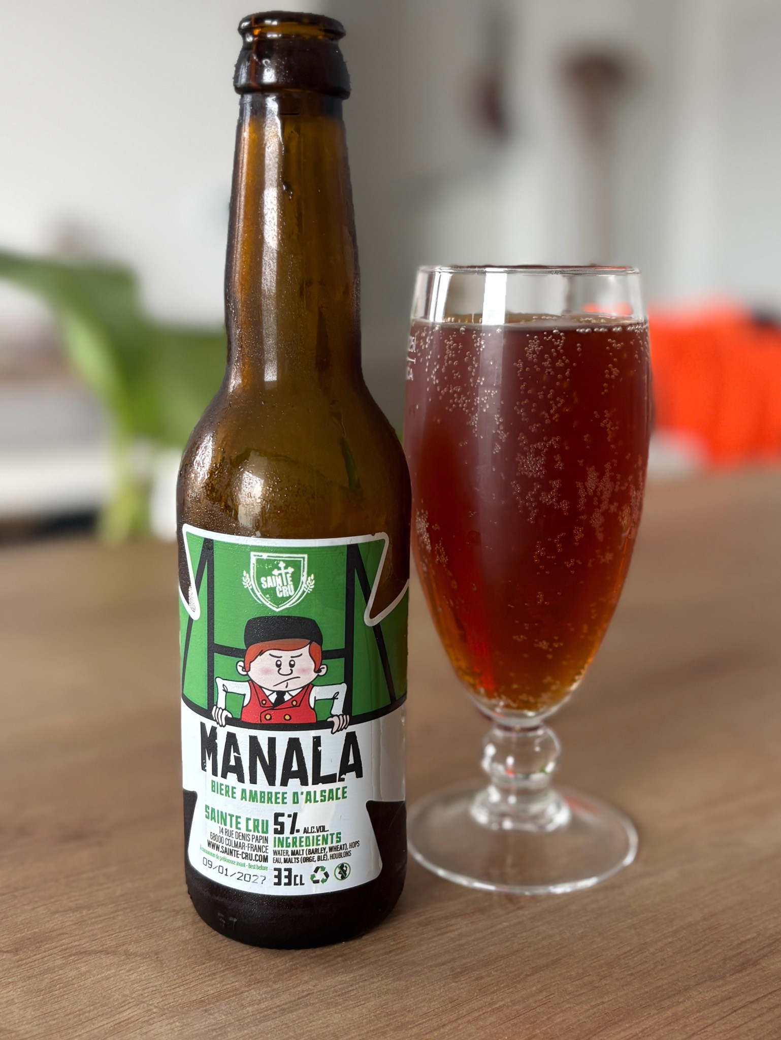 Manala Dunkelweizen, Brasserie Sainte Cru