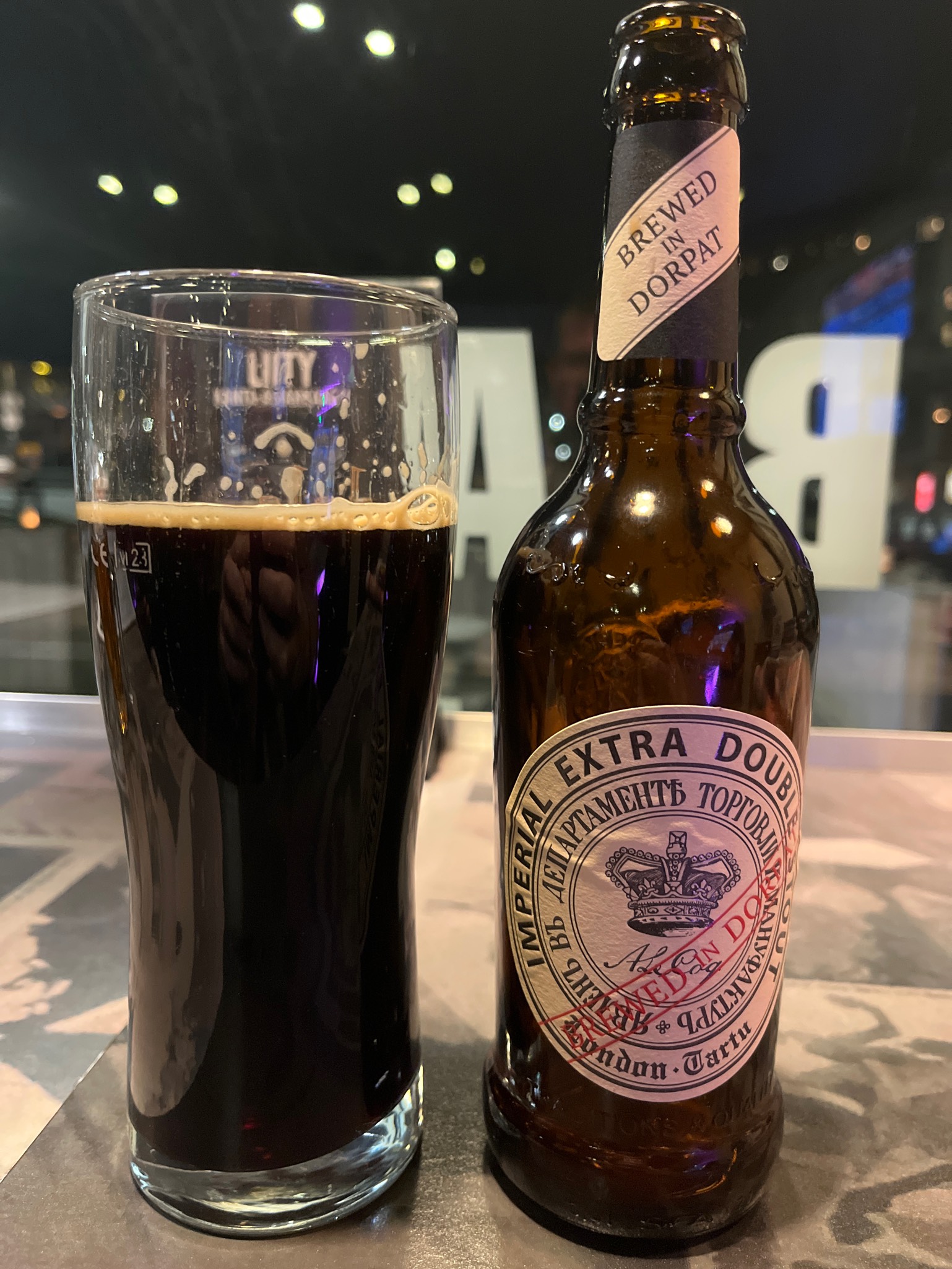 Imperial Extra Double Stout, Estonia