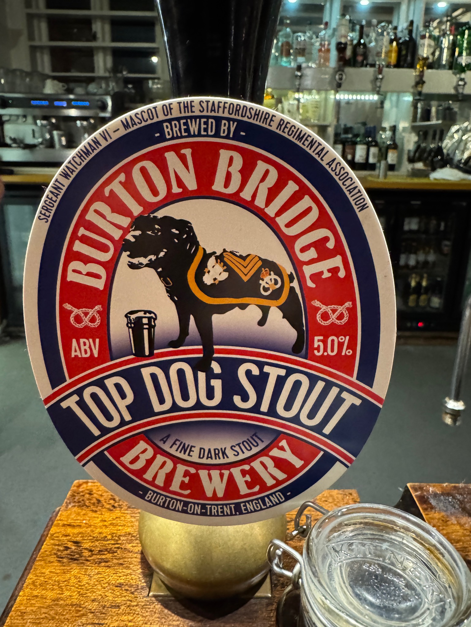 Top Dog Stout, Burton Bridge Brewery