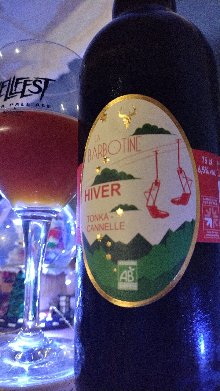 La Barbotine Hiver Tonka - Cannelle, Brasserie Plormel (Ermin, La Barbotine)