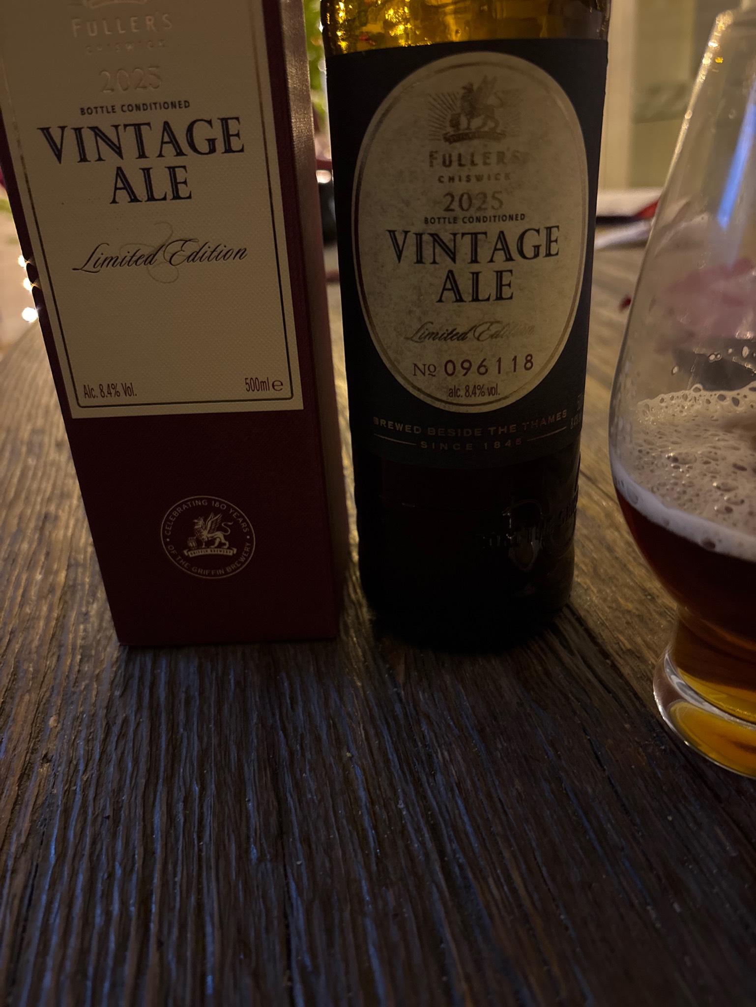 Vintage Ale (2025), Fuller's Griffin Brewery (Asahi Breweries)