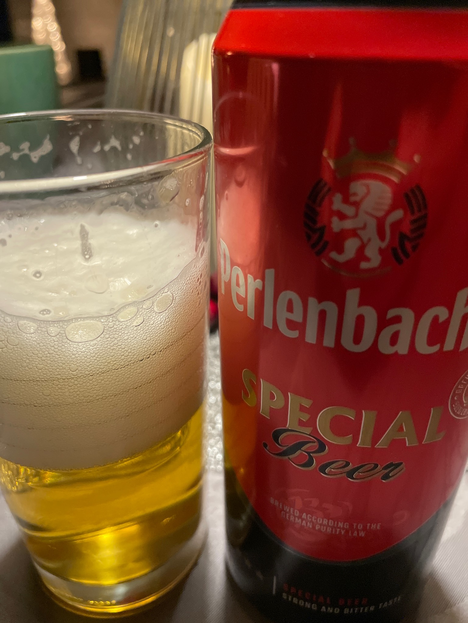 Perlenbacher Spezial Bier / Special Beer / Especial, Frankfurter Brauhaus (TCB Beverages)