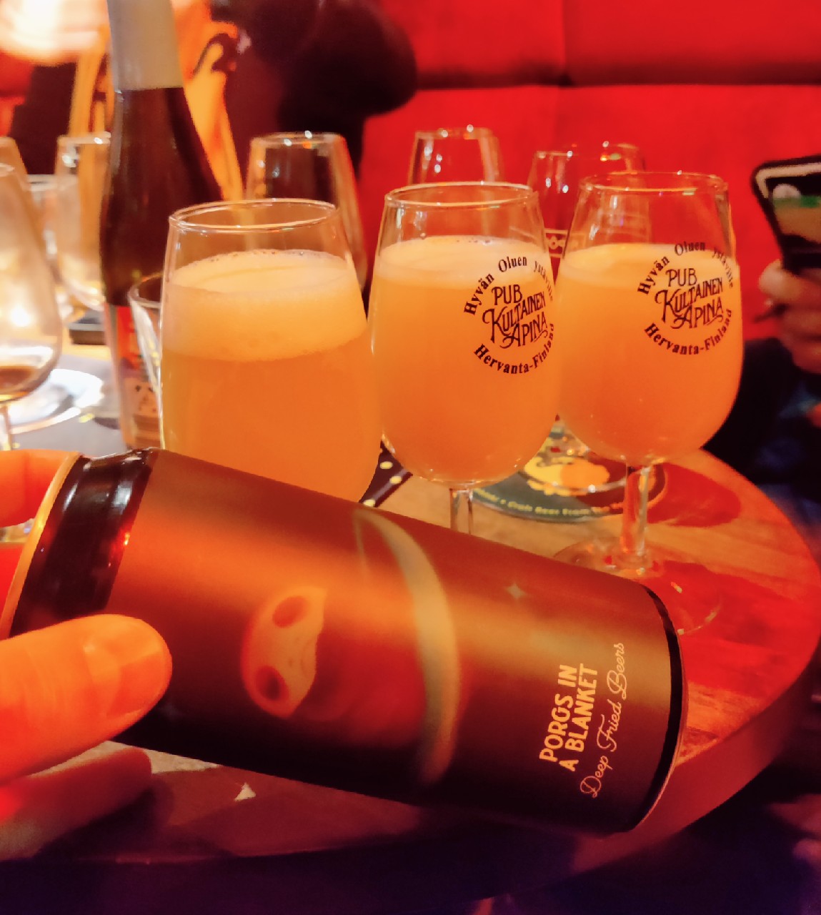 PORGS IN A BLANKET, Deep Fried Beers