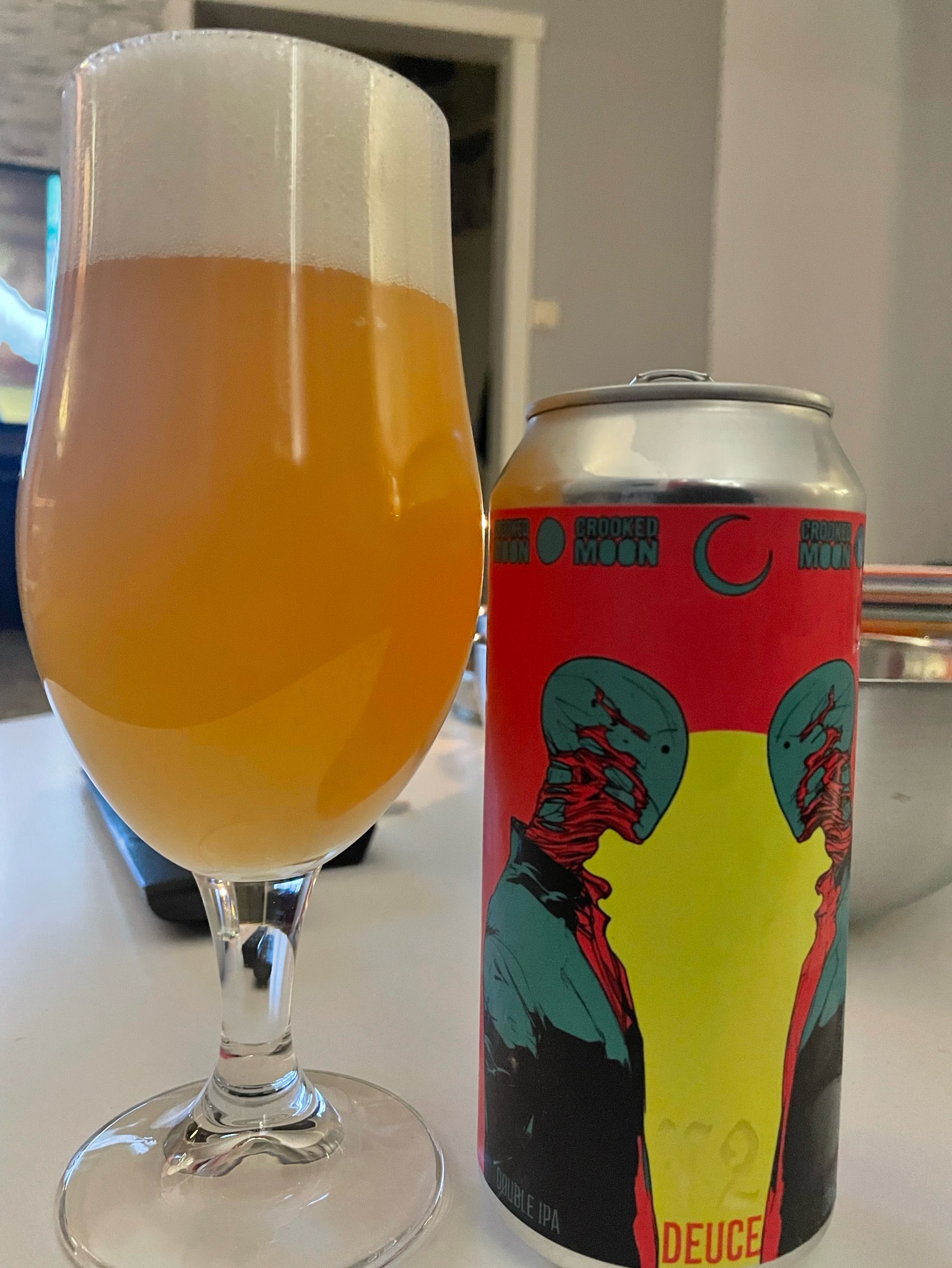 Deuce DIPA, Crooked Moon Brewing