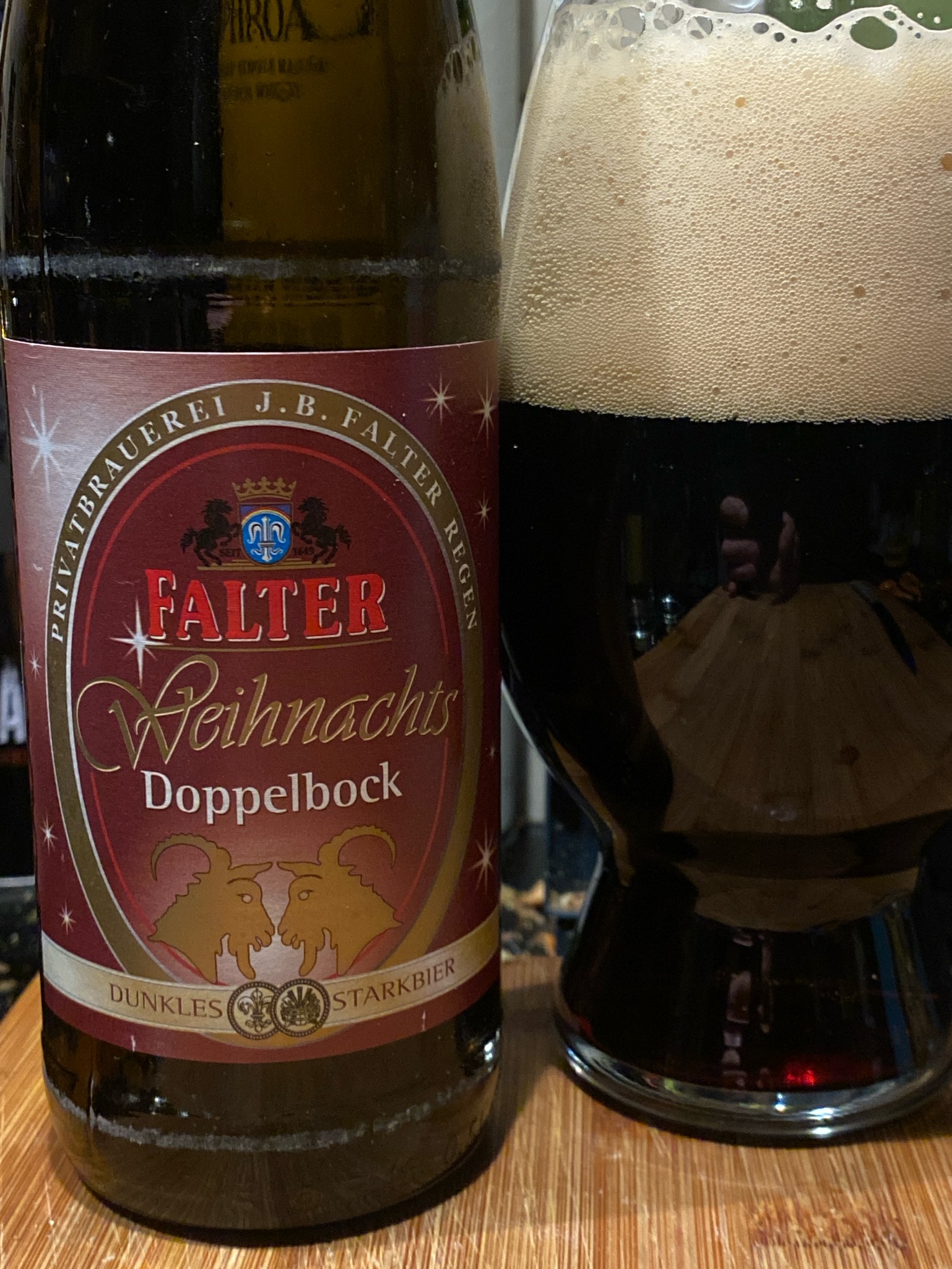 Falter Weihnachts Doppelbock, Privatbrauerei J.B. Falter Regen KG