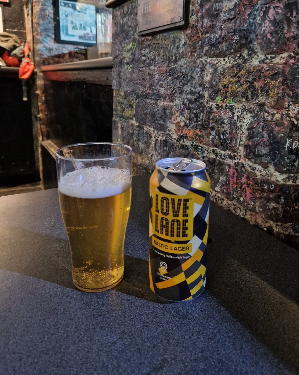 Love Lane Baltic Lager, Love Lane Brewing
