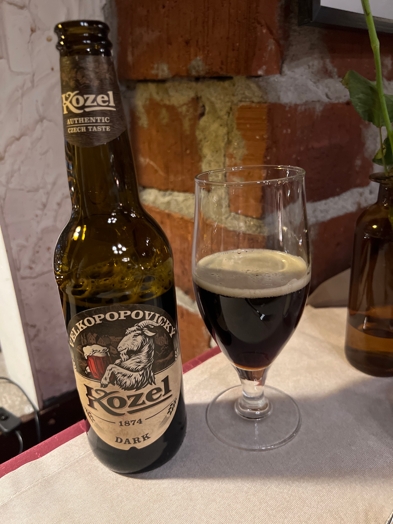 Kozel Černý / Dark, Pivovar Velké Popovice (Asahi Breweries)