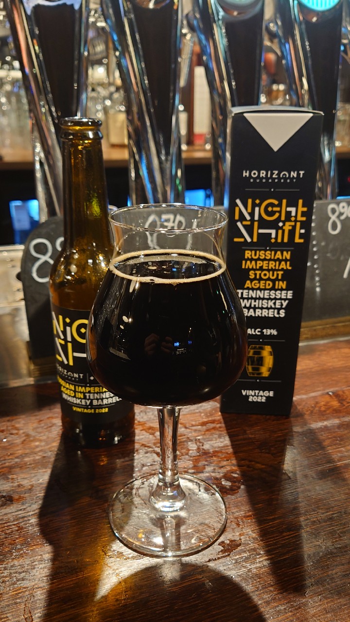 Night Shift Vintage 2022 Russian Imperial Stout Aged In Tennessee Whiskey Barrels, Horizont Brewing