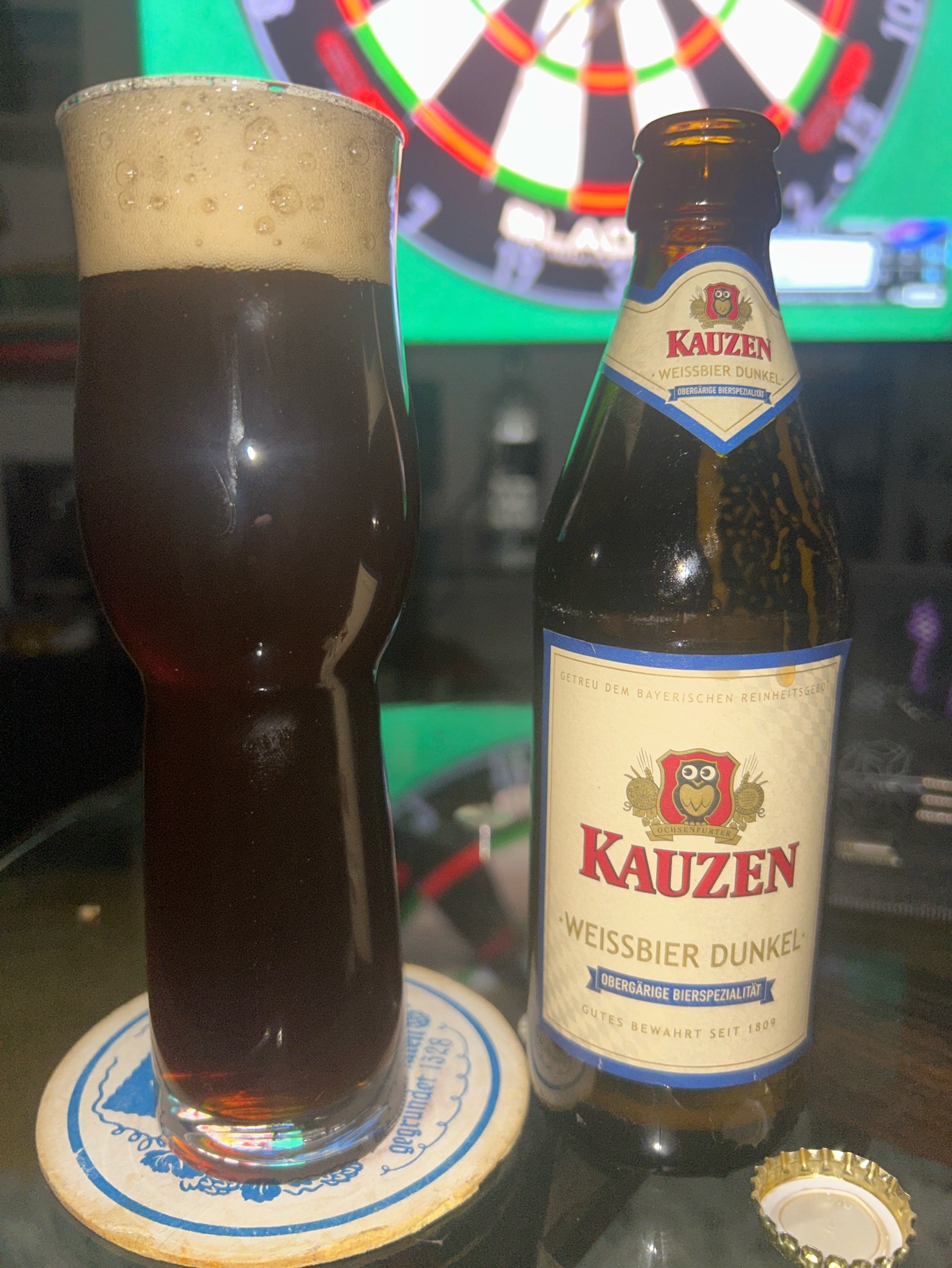 Kauzen Weissbier Dunkel, Kauzen-Bräu