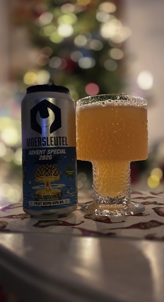 Advent special 2025: double dryhopped fruit bomb, Brouwerij De Moersleutel