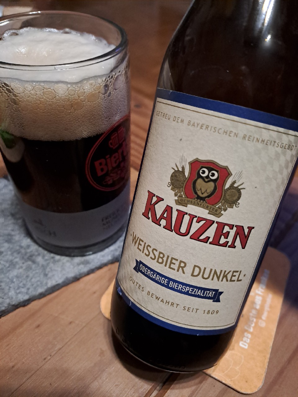 Kauzen Weissbier Dunkel, Kauzen-Bräu