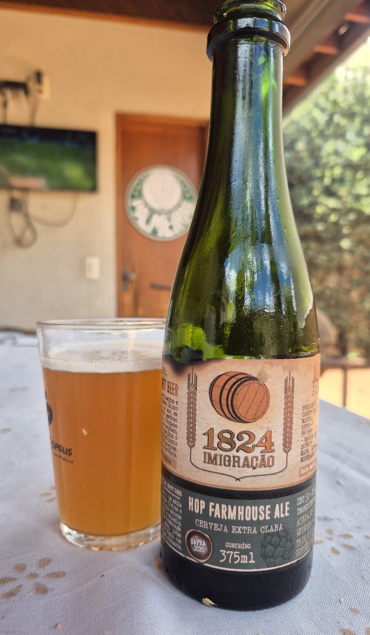 1824 imigração hop farmhouse ale, Cervejaria Imigração
