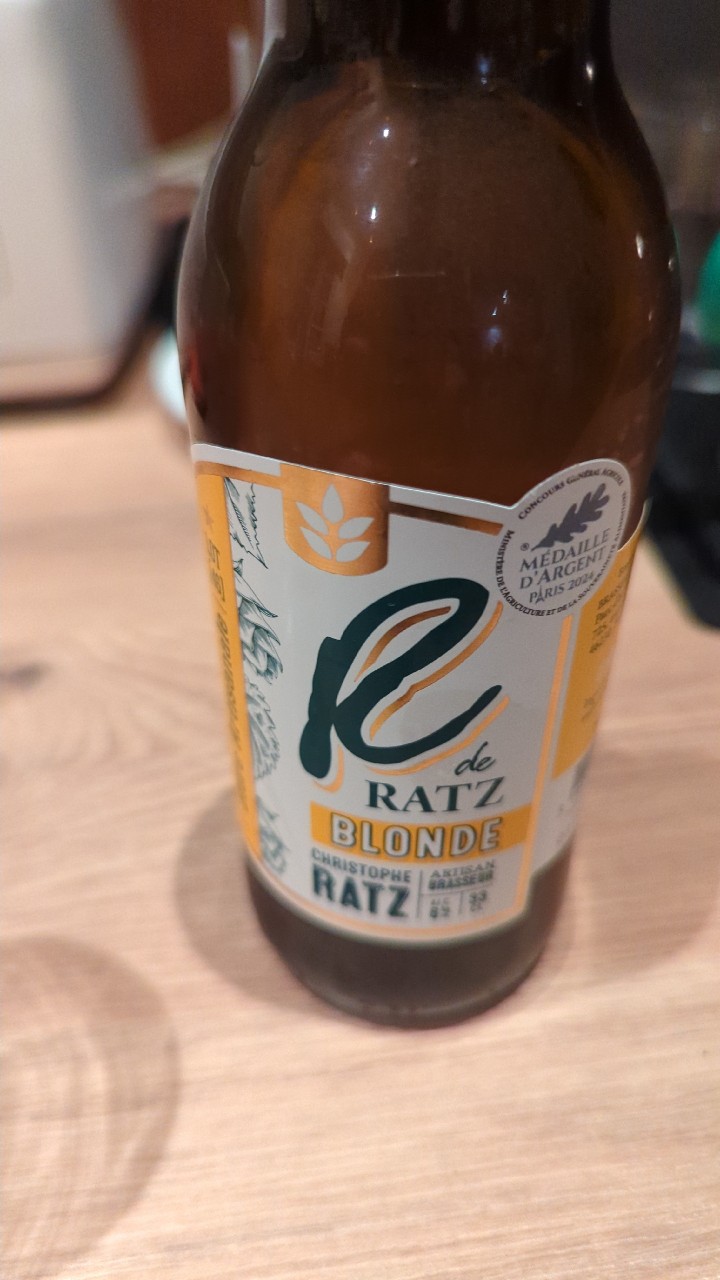 R De Ratz Blonde, Brasserie Artisanale Ratz