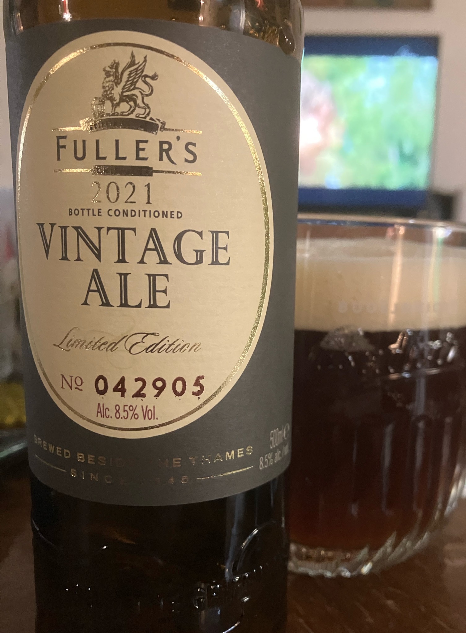 Vintage Ale (2021), Fuller's Griffin Brewery (Asahi Breweries)