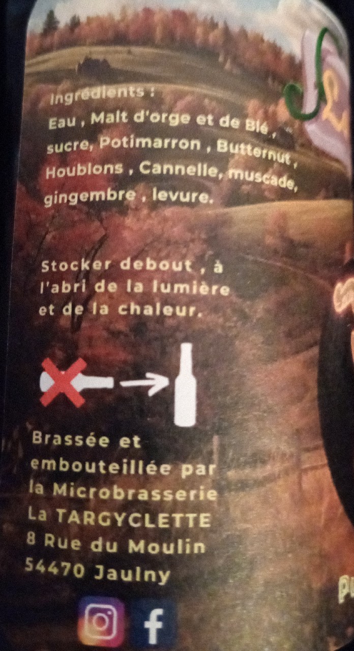 pumkin porter, Microbrasserie La Targyclette