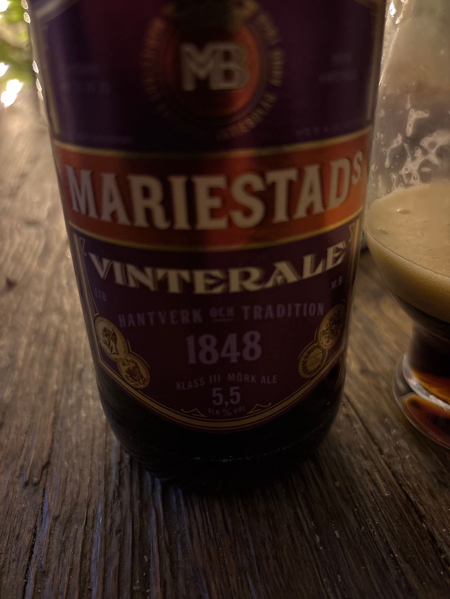 Mariestads Vinterale, Mariestads Bryggeri Aktiebolag