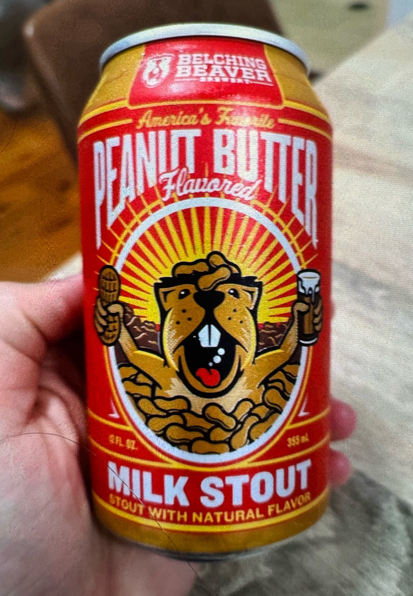 Peanut Butter Milk Stout, Belching Beaver Brewery