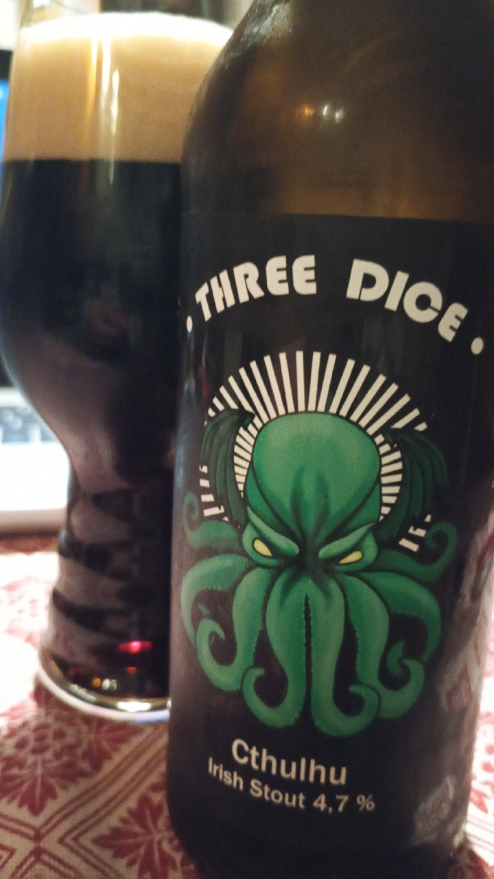 Three dice,Ctulhu, United Gypsies (UG) Brewery
