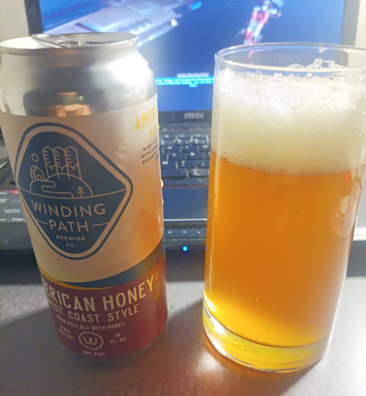 American honey west coast style, Winding Path Brewing Co.