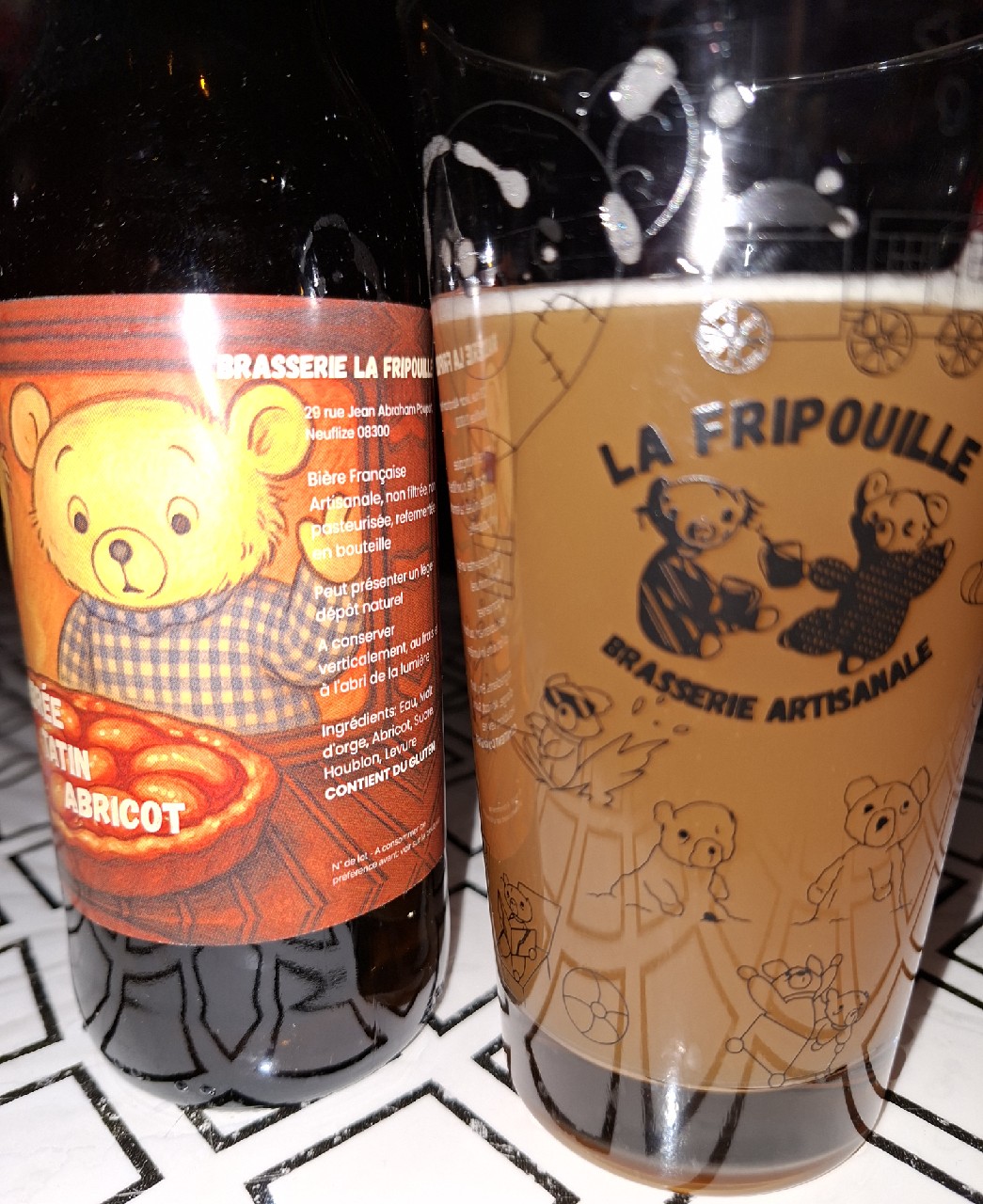 la fripouille ambré tatin abricot, Brasserie La Fripouille