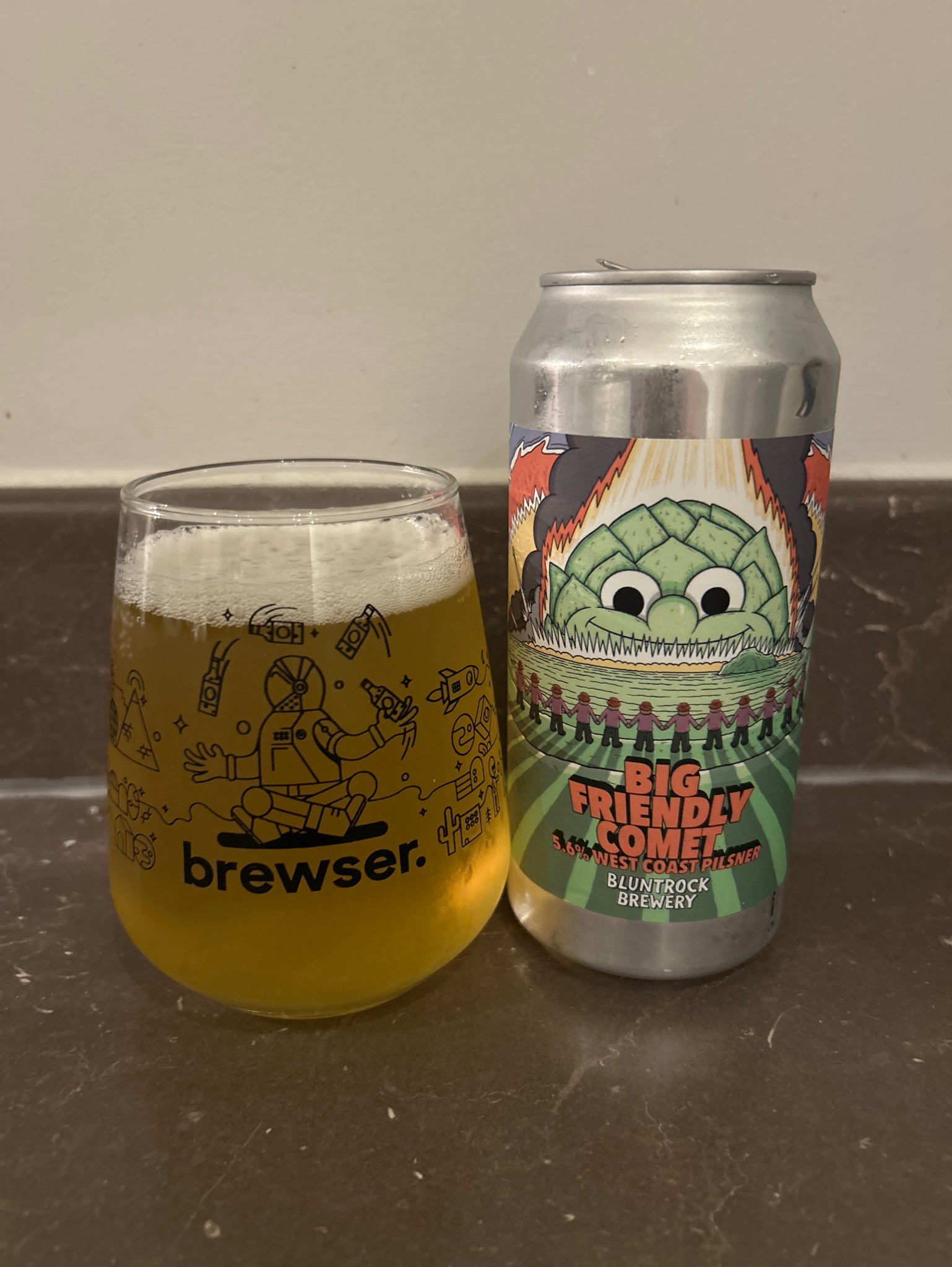 Big Friendly Comet, Bluntrock Brewery