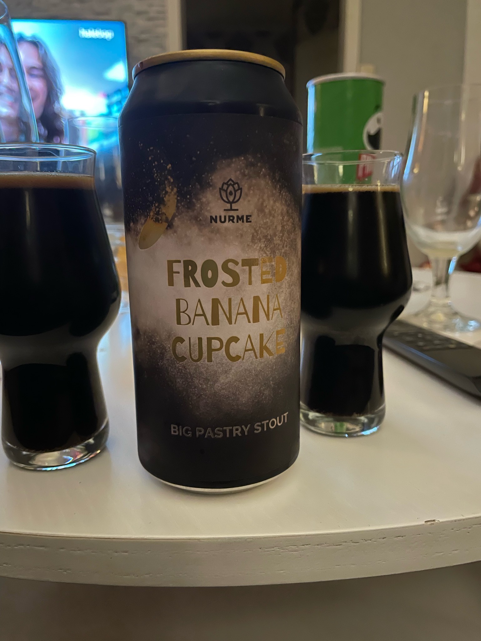 Frosted banana cupcake, Latvia