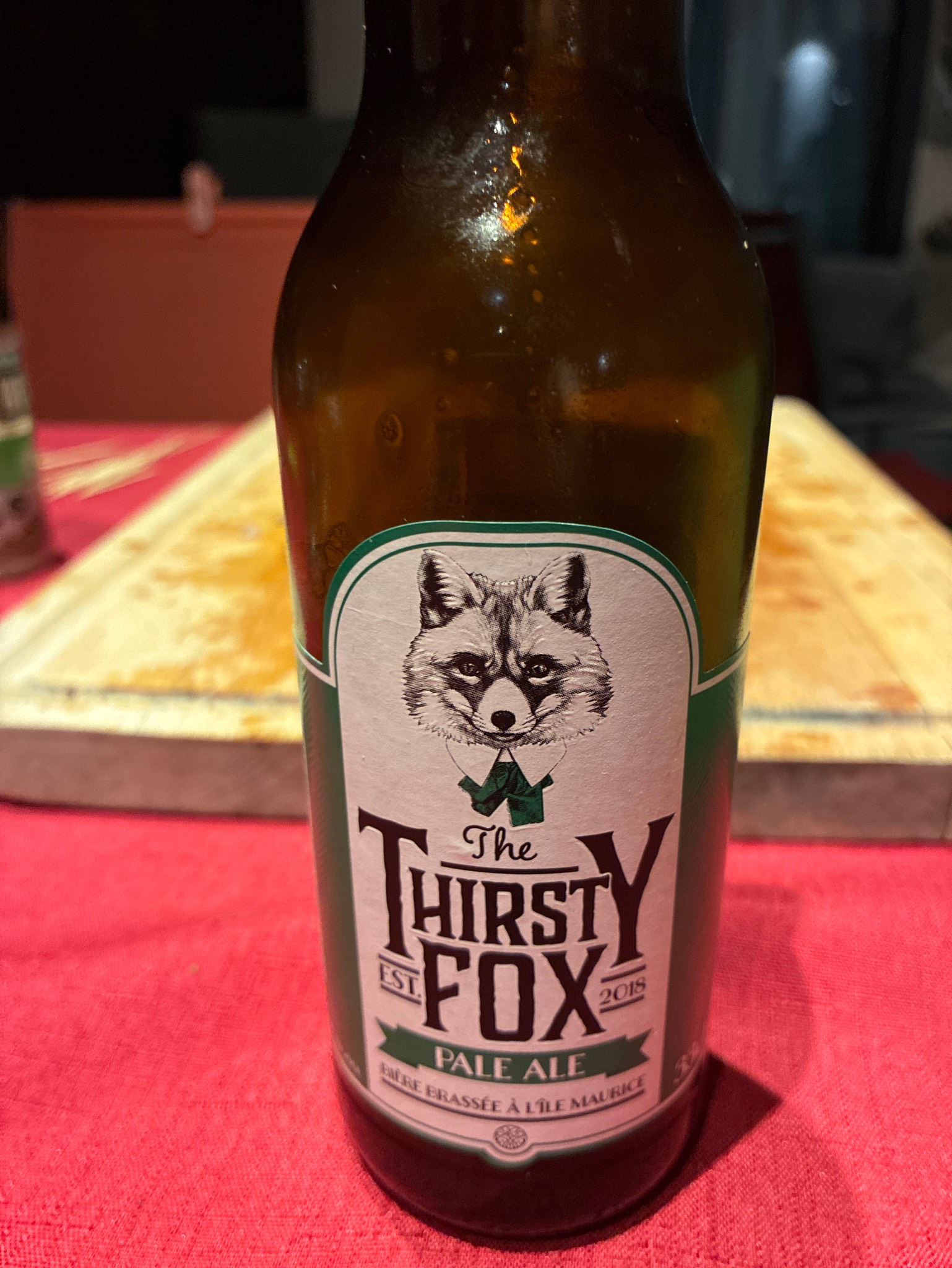 The Thirsty Fox Pale Ale, Oxenham Craft Brewery