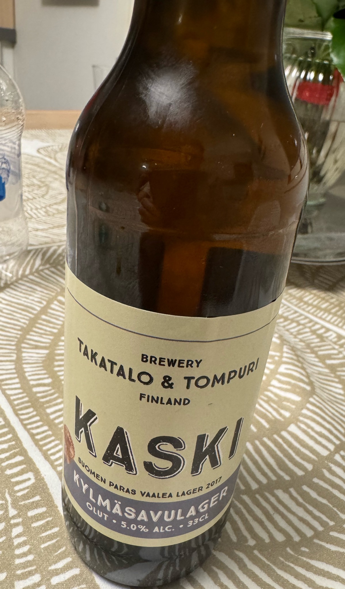 Kaski Kylmäsavulager, Takatalo & Tompuri Brewery