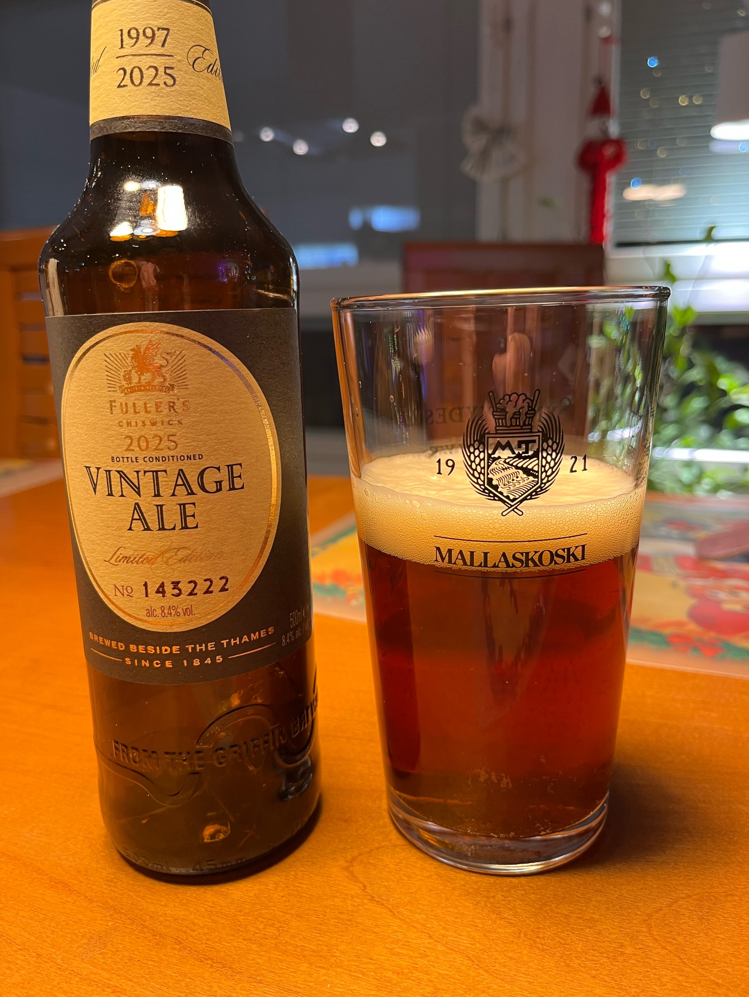 Vintage Ale (2025), Fuller's Griffin Brewery (Asahi Breweries)