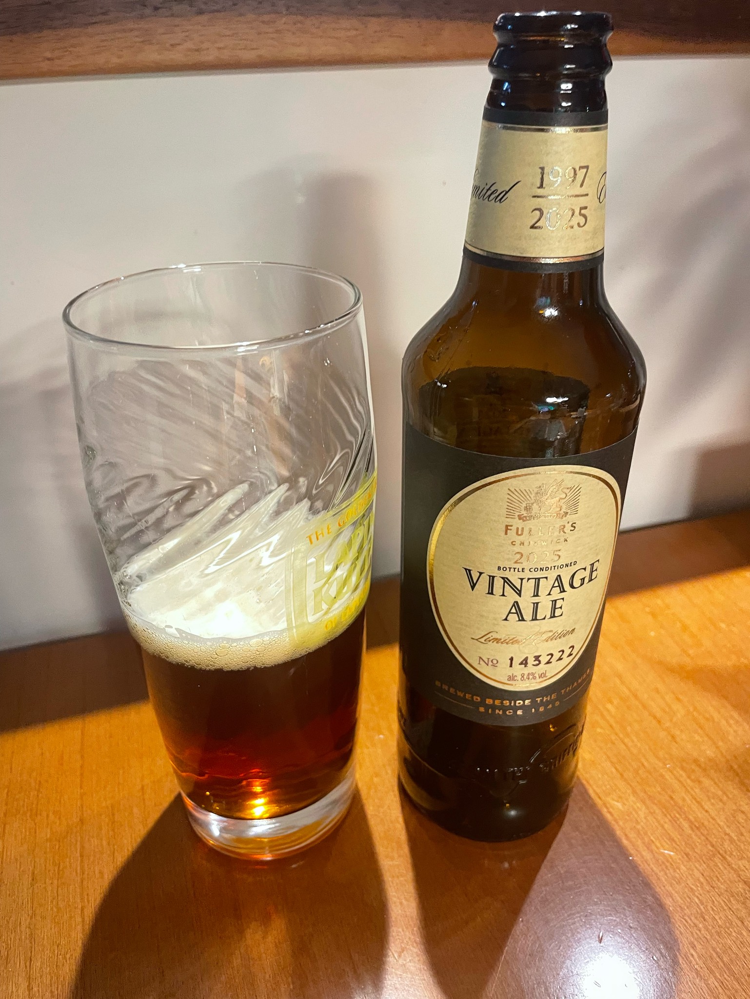 Vintage Ale (2025), Fuller's Griffin Brewery (Asahi Breweries)