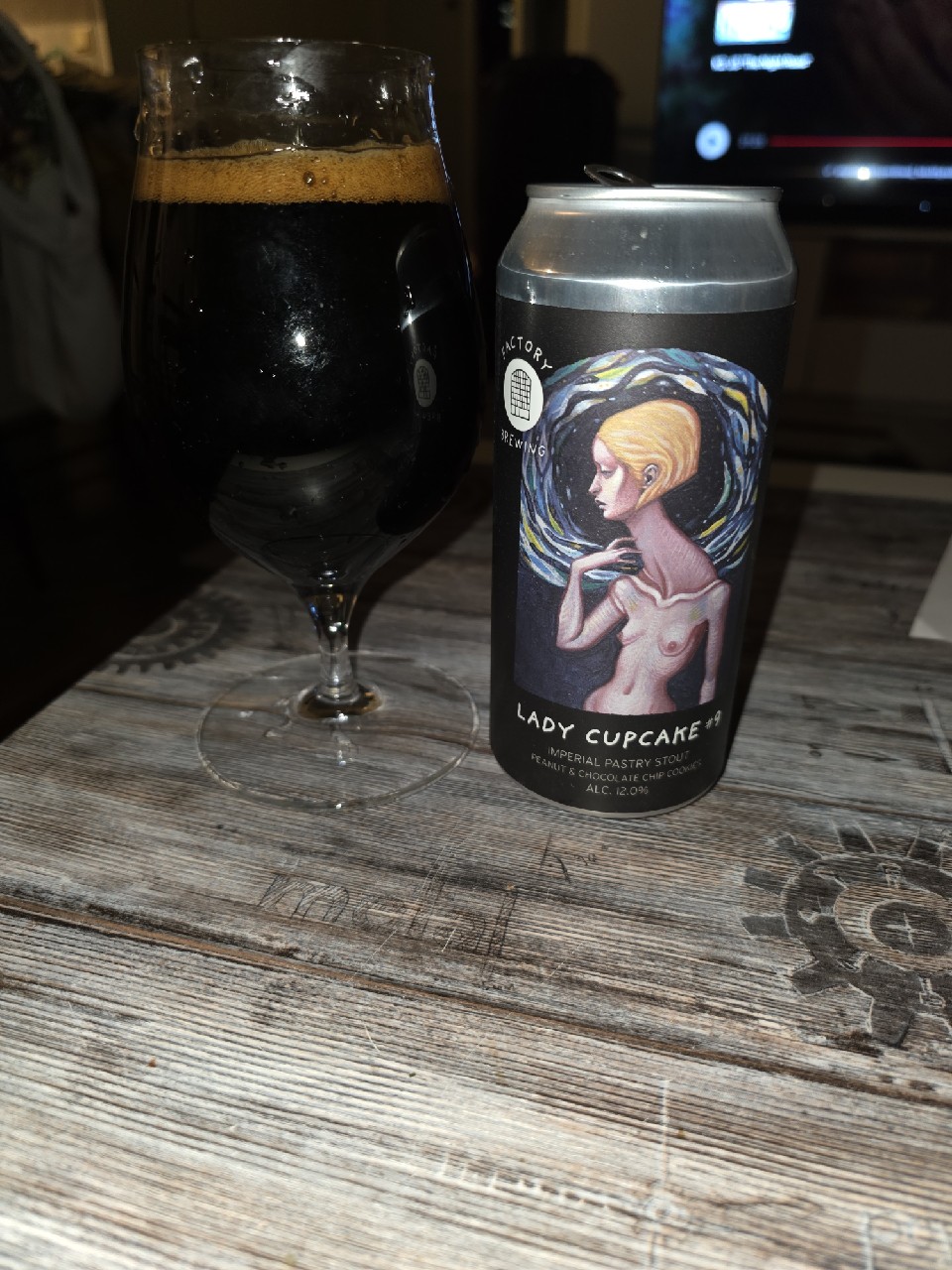 Lady Cupcake #9 (Peanut & Chocolate Chip Cookie), Factory Brewing