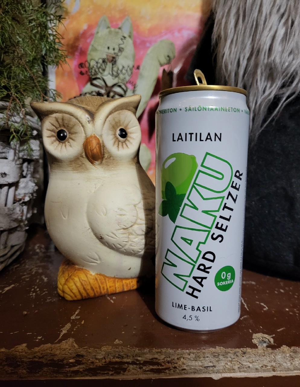 Naku Hard Seltzer Lime - Basil, Finland