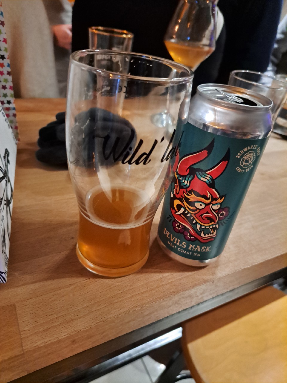 devils mask (Tattoo series 3/4), Schwarze Rose