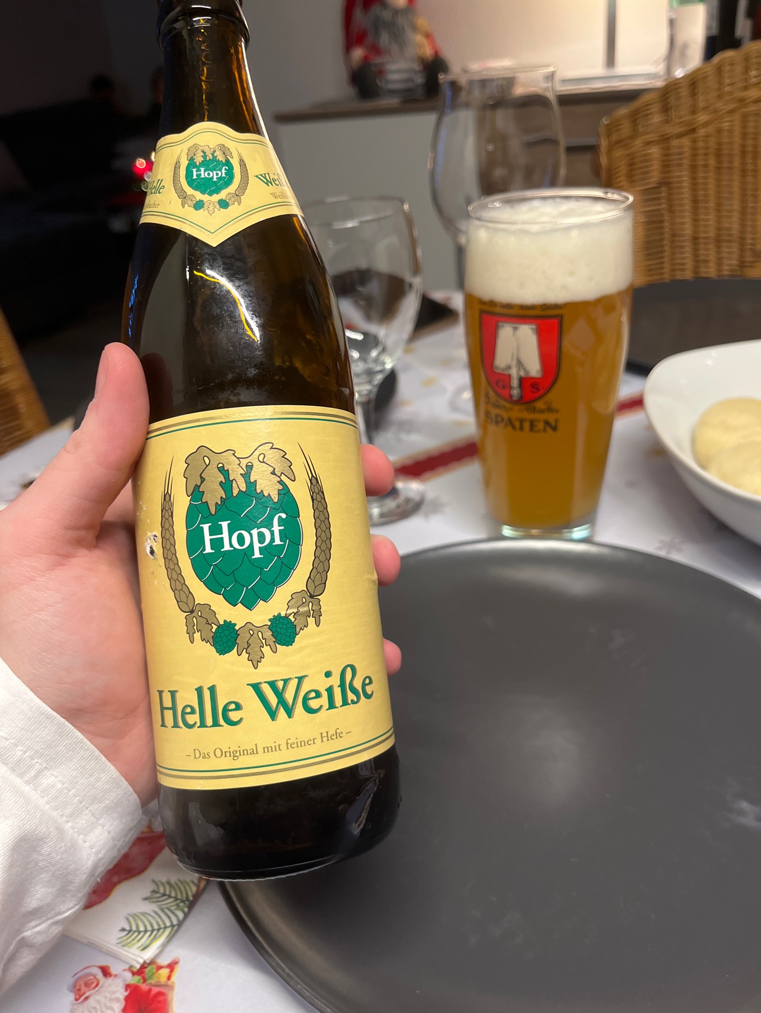 Hopf Helle Weiße, Weissbierbrauerei Hopf